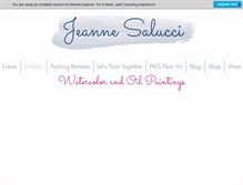 Tablet Screenshot of jeannesalucciart.com